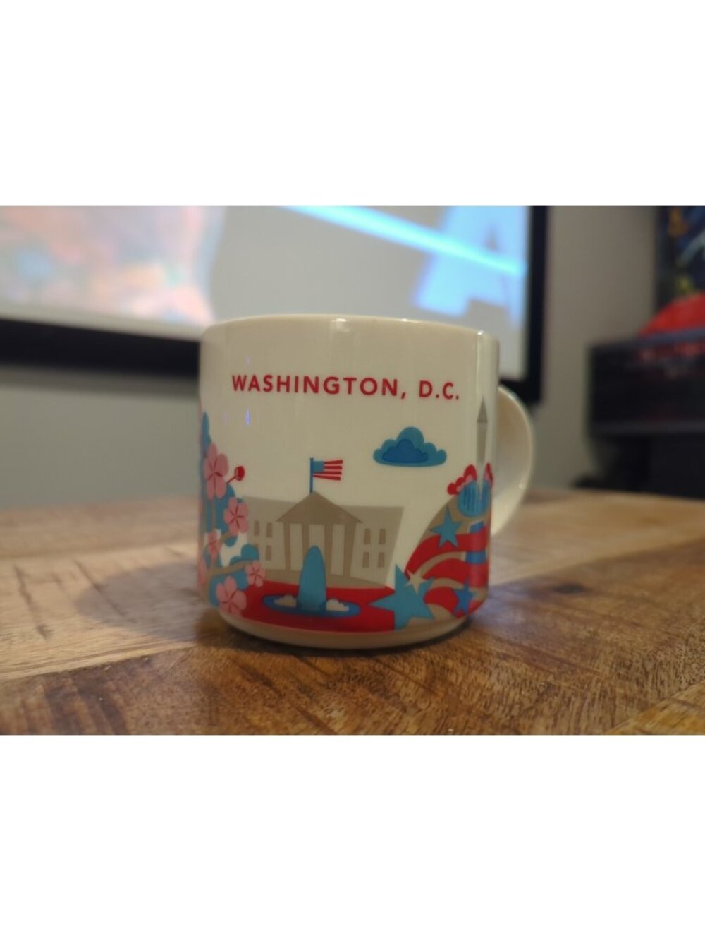 Starbucks Washington D.C. Coffee Mug 14 oz You Are Here Collection 2015 3.5"